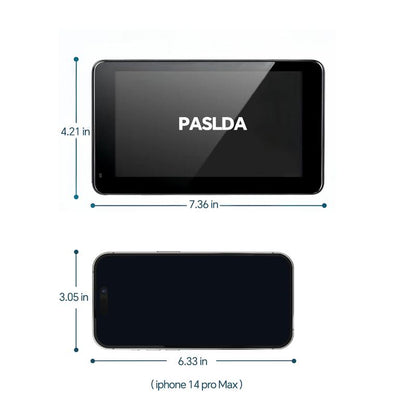 PASLDA 2026 Upgraded Wireless CarPlay Screen for iPhone & Android, Portable CarPlay Display for In-Car Entertainment