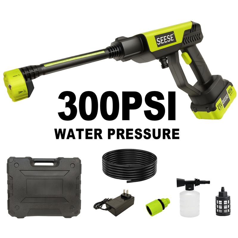 SEESE Cordless Pressure Washer – Portable bottle cleaner, suitable for cars, homes and gardens, a must-have for car owners!