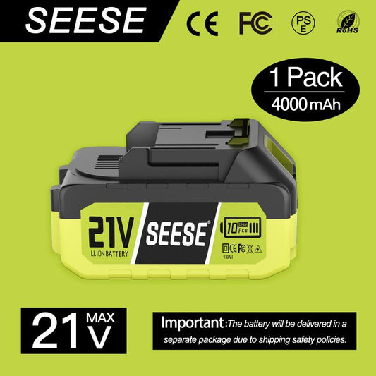 SEESE 21V Max 4.0Ah Rechargeable Lithium Battery Pack